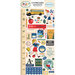 Carta Bella Paper - School Days Collection - Chipboard Stickers - Accents