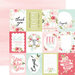 Carta Bella Paper - Flora No. 3 Collection - 12 x 12 Double Sided Paper - Subtle Journaling Cards