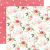 Carta Bella Paper - Flora No. 3 Collection - 12 x 12 Double Sided Paper - Subtle Large Floral