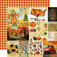 Carta Bella Paper - Fall Break Collection - 12 x 12 Double Sided Paper - Journaling Cards