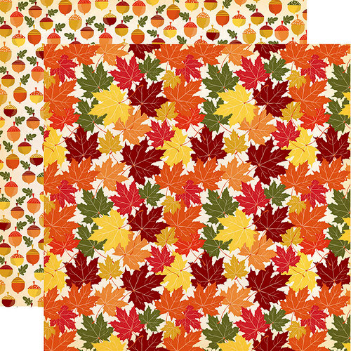 Carta Bella Paper - Fall Break Collection - 12 x 12 Double Sided Paper - Crunchy Leaves