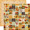 Carta Bella Paper - Fall Break Collection - 12 x 12 Double Sided Paper - Fall Squares