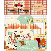 Carta Bella Paper - Fall Break Collection - Frames and Tags