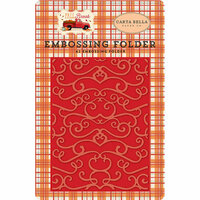 Carta Bella Paper - Fall Break Collection - Embossing Folder - Fall Flourish