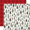 Carta Bella Paper - Farmhouse Christmas Collection - 12 x 12 Double Sided Paper - Tree Farm