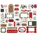 Carta Bella Paper - Farmhouse Christmas Collection - Ephemera - Frames and Tags
