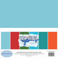 Carta Bella Paper - Fish Are Friends Collection - 12 x 12 Paper Pack - Solids
