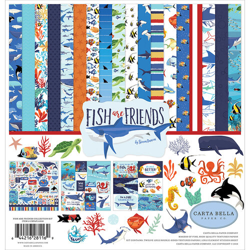Carta Bella Paper - Fish Are Friends Collection - 12 x 12 Collection Kit