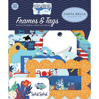 Carta Bella Paper - Fish Are Friends Collection - Ephemera - Frames and Tags