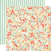 Carta Bella Paper - Fall Market Collection - 12 x 12 Doubled Sided Paper - Fall Floral