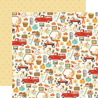 Carta Bella Paper - Fall Market Collection - 12 x 12 Doubled Sided Paper - Happy Harvest