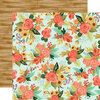 Carta Bella Paper - Fall Market Collection - 12 x 12 Doubled Sided Paper - Autumn Floral