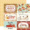 Carta Bella Paper - Fall Market Collection - 12 x 12 Doubled Sided Paper - 4 x 6 Journaling Cards