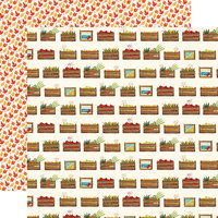 Carta Bella Paper - Fall Market Collection - 12 x 12 Doubled Sided Paper - Harvest Crates