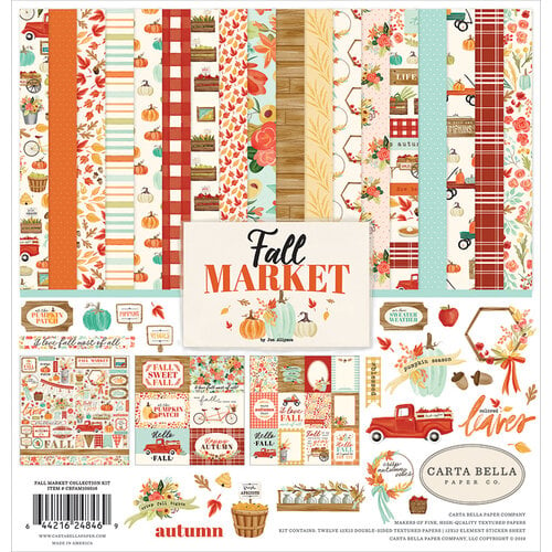Carta Bella Paper - Fall Market Collection - 12 x 12 Collection Kit