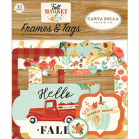 Carta Bella Paper - Fall Market Collection - Ephemera - Frames and Tags
