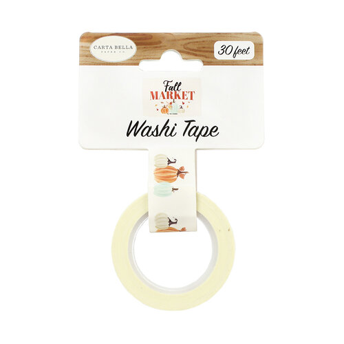 Carta Bella Paper - Fall Market Collection - Decorative Tape - Pumpkin Display