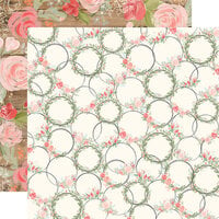 Carta Bella Paper - Farmhouse Market Collection - 12 x 12 Double Sided Paper - Wreaths