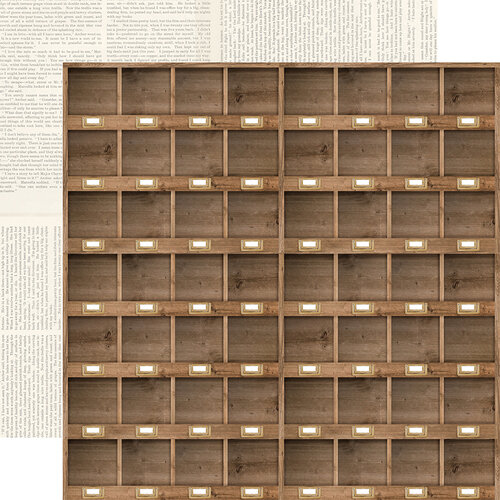 Carta Bella Paper - Farmhouse Market Collection - 12 x 12 Double Sided Paper - Cubbies