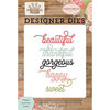 Carta Bella Paper - Farmhouse Market Collection - Designer Dies - Happy and Sweet Word