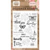 Carta Bella Paper - Farmhouse Market Collection - Clear Photopolymer Stamps - Happy Moments