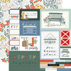 Carta Bella Paper - Farmhouse Summer Collection - 12 x 12 Double Sided Paper - Multi Journaling Cards