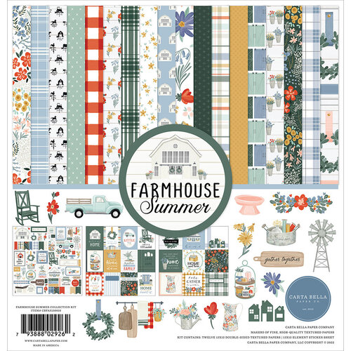 Carta Bella Paper - Farmhouse Summer Collection - 12 x 12 Collection Kit