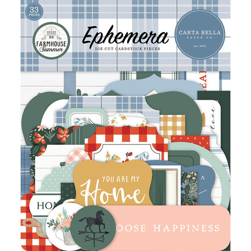 Carta Bella Paper - Farmhouse Summer Collection - Ephemera