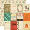 Carta Bella - Fall Blessings Collection - 12 x 12 Double Sided Paper - 3 x 4 Journaling Cards