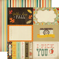 Carta Bella - Fall Blessings Collection - 12 x 12 Double Sided Paper - 4 x 6 Journaling Cards