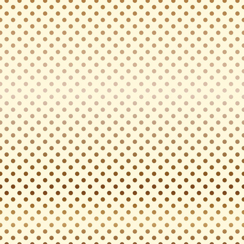Carta Bella Paper - Dots and Stripes Collection - Copper Foil - 12 x 12 Paper with Foil Accents - Cream