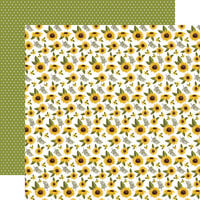 Carta Bella Paper - Fall Fun Collection - 12 x 12 Double Sided Paper - Blooms Of Fall