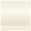 Carta Bella Paper - Dots and Stripes Collection - Gold Foil - 12 x 12 Paper with Foil Accents - White