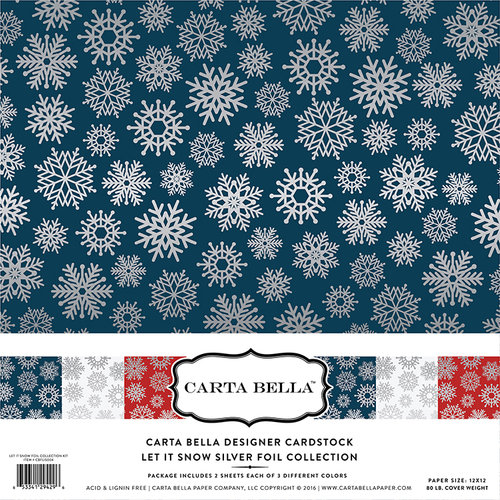 Carta Bella Paper - Let it Snow Collection - 12 x 12 Collection Kit with Foil Accents