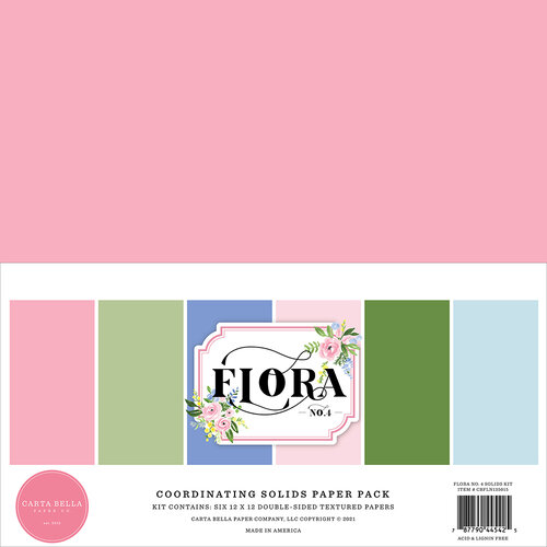 Carta Bella Paper - Flora No. 4 Collection - 12 x 12 Paper Pack - Solids