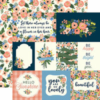 Carta Bella Paper - Flora No 2 Collection - 12 x 12 Double Sided Paper - Primrose Journaling Cards