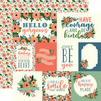 Carta Bella Paper - Flora No 2 Collection - 12 x 12 Double Sided Paper - Magnolia Journaling Cards