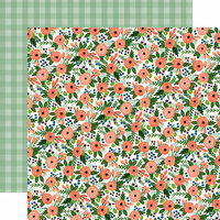 Carta Bella Paper - Flora No 2 Collection - 12 x 12 Double Sided Paper - Magnolia Meadow
