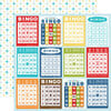Carta Bella Paper - Family Night Collection - 12 x 12 Double Sided Paper - Bingo Cards