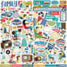 Carta Bella Paper - Family Night Collection - 12 x 12 Cardstock Stickers - Elements