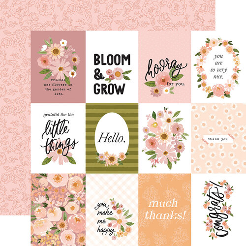 Carta Bella Paper - Flora No. 6 Collection - 12 x 12 Double Sided Paper - Soft Journaling Cards