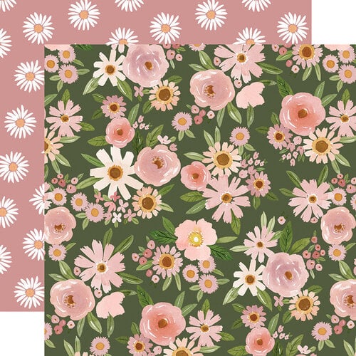 Carta Bella Paper - Flora No. 6 Collection - 12 x 12 Double Sided Paper - Soft Floral Clusters