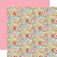 Carta Bella Paper - Flora No. 6 Collection - 12 x 12 Double Sided Paper - Wild Floral Clusters