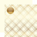 Carta Bella Paper - Seasonal Plaid Gold Foil Collection - 12 x 12 Double Sided Paper - Cream