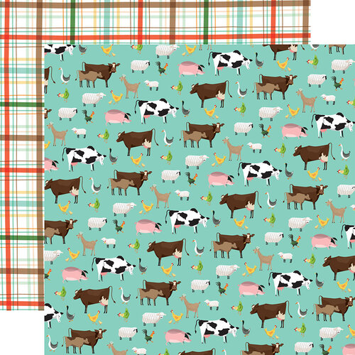 Carta Bella Paper - Farm To Table Collection - 12 x 12 Double Sided Paper - Barnyard