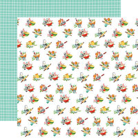 Carta Bella Paper - Farm To Table Collection - 12 x 12 Double Sided Paper - Floured Flowers