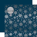 Carta Bella Paper - Winter Wonderland Silver Foil Collection - 12 x 12 Double Sided Paper - Navy