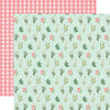 Carta Bella Paper - Flower Garden Collection - 12 x 12 - Double Sided Paper - Beautiful Day Floral