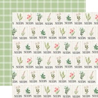 Carta Bella Paper - Flower Garden Collection - 12 x 12 - Double Sided Paper - Seeds