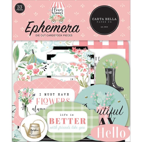 Carta Bella Paper - Flower Garden Collection - Ephemera